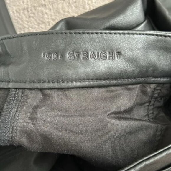 American Eagle Faux Leather Pants (90s straight) - Picture 4 of 4